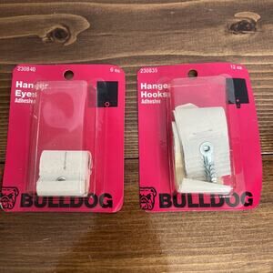 Bulldog Adhesive Hanger Eyes And Hooks 230840 & 230835 Vintage Lot Of 2